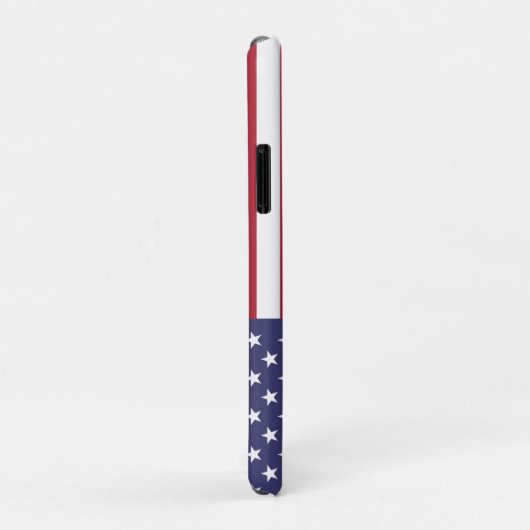 7月4日パーソナル化されたモノグラムのアメリカ合衆国の国旗 Case-Mate iPhoneケース (裏面/右)