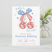 7月4日パーティの招待状愛国的パーティーインヴィ 招待状 (スタンド正面)