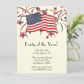 7月4日パーティの招待状黄 招待状 (スタンド正面)