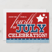 7月4日パーティの招待状 招待状 (正面)