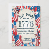 7月4日パーティの招待状 招待状 (正面)