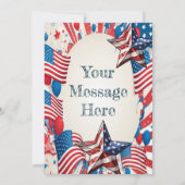 7月4日パーティの招待状 招待状 (裏面)