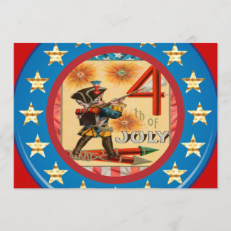 7月4日パーティの招待状 招待状