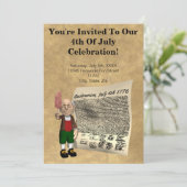 7月4日パーティの招待状 招待状 (スタンド正面)