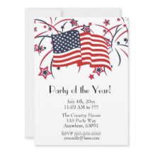 7月4日パーティの招待状