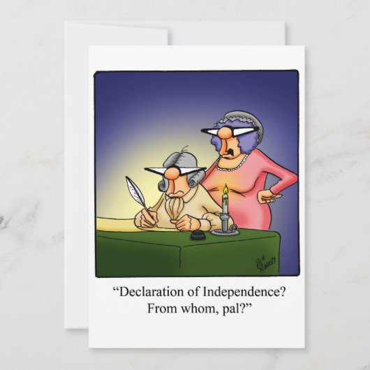 7月4日パーティの招待状 招待状 (正面)