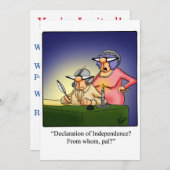 7月4日パーティの招待状 招待状 (正面/裏面)