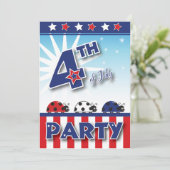 7月4日パーティの招待状 招待状 (スタンド正面)