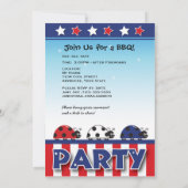 7月4日パーティの招待状 招待状 (裏面)