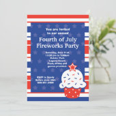 7月4日パーティの招待状 招待状 (スタンド正面)