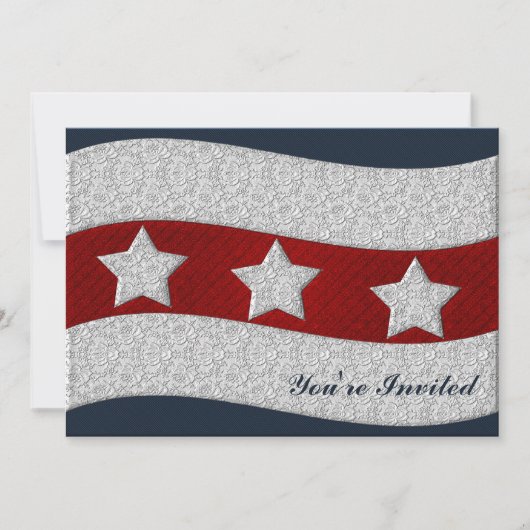 7月4日パーティの招待状 招待状 (正面)