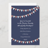 7月4日パーティの招待状 招待状 (正面/裏面)