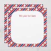 7月4日パーティの招待状 招待状 (正面/裏面)