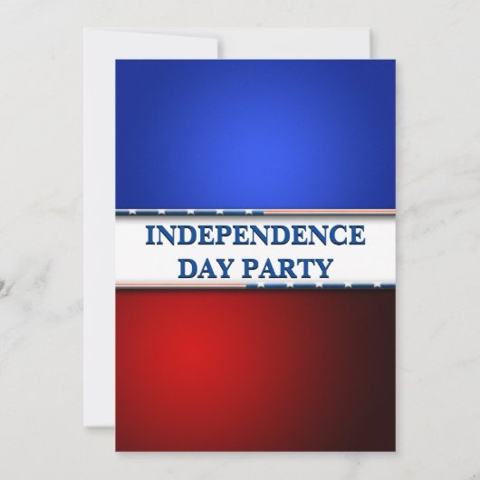 7月4日パーティの招待状 招待状 (裏面)