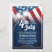 7月4日パーティの招待状 招待状 (正面)