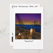 7月4日パーティの招待状「斑点」 招待状 (正面/裏面)