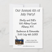 7月4日パーティの招待状「斑点」 招待状 (裏面)