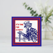 7月4日パーティの招待状~ EZ2カスタマイズ 招待状 (スタンド正面)