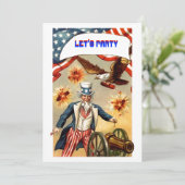 7月4日パーティの招待状～EZ2 カスタマイズ 招待状 (スタンド正面)