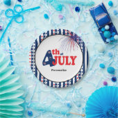 7月4日パーティーお祝い ペーパープレート (パーティー)