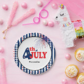 7月4日パーティーお祝い ペーパープレート (パーティー)