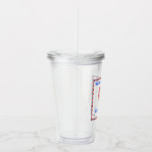 7月4日パーティーかわいい愛国的なポップス アクリルタンブラー (右)