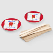 7月4日パーティーかわいい愛国的なポップス ハンドファン (組立なし)