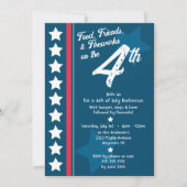 7月4日パーティーのお知らせ 招待状 (正面)