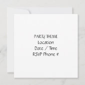 **7月4日パーティーのお誘い** 招待状 (裏面)