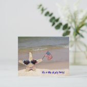 7月4日パーティーのヒトデ 招待状 (スタンド正面)