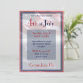 7月4日パーティーの招待状 招待状 (スタンド正面)