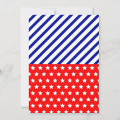 7月4日パーティーの招待状 招待状 (裏面)