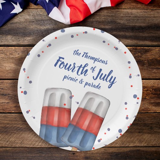 7月4日パーティーカスタム夏 ペーパープレート
