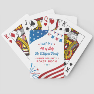 7月4日パーティーゲームルーム赤白青 トランプ