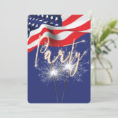 7月4日パーティースパーカーズ国旗 招待状 (スタンド正面)