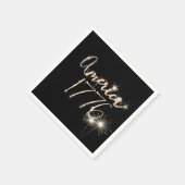 7月4日パーティースパーカー スタンダードカクテルナプキン (角)