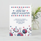 7月4日パーティースポーツボール 招待状 (スタンド正面)