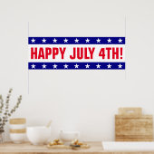 7月4日パーティーバナー ポスター (キッチン)