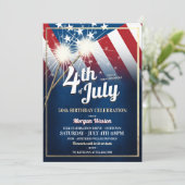 7月4日パーティーバースデーパーティ招待状 招待状 (スタンド正面)