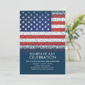 7月4日パーティーバーベキュー招待状 招待状 (スタンド正面)