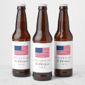 7月4日パーティーバーベキュー ビールラベル (ボトル)