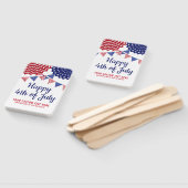 7月4日パーティーパレード赤白青カスタム ハンドファン (組立なし)