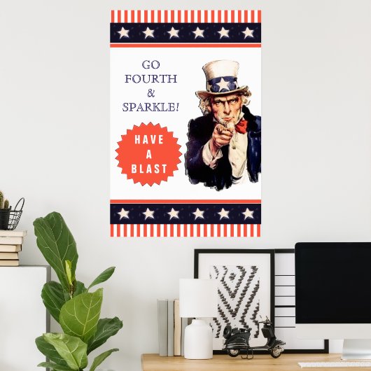 7月4日パーティーポスター ポスター (ホームオフィス)