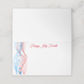 7月4日パーティー名座席表 プレイスカード (外部開封)