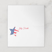 7月4日パーティー名座席表 プレイスカード (外部開封)