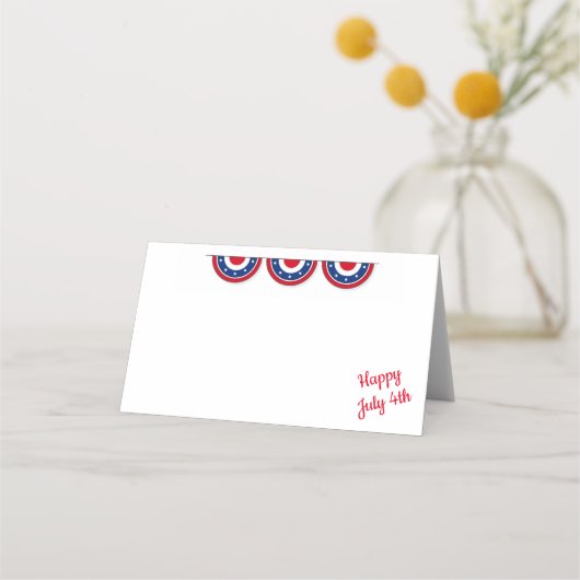 7月4日パーティー名座席表 プレイスカード (正面)