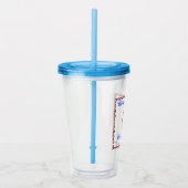 7月4日パーティー愛国カッコいい絵文字 アクリルタンブラー (右)