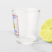 7月4日パーティー愛国カッコいい絵文字 ショットグラス (右)