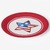 7月4日パーティー愛国スター ペーパープレート (アングル)