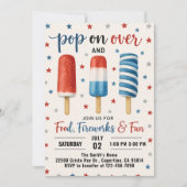 7月4日パーティー招待状 招待状 (正面)